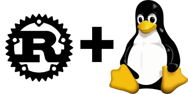 Rust and Linux kernel Tux logos