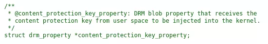 DRM content protection property