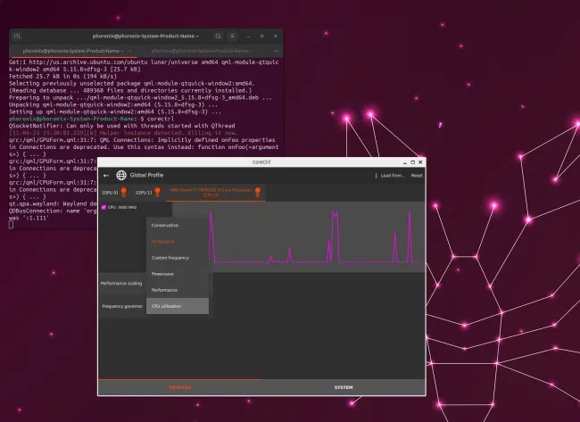 CoreCtrl on Ubuntu Linux