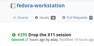 Fedora no X11 session?