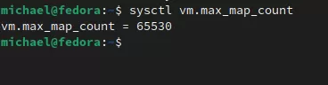 sysctl vm.max_map_count