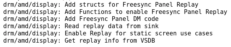AMD FreeSync Panel Replay driver patches