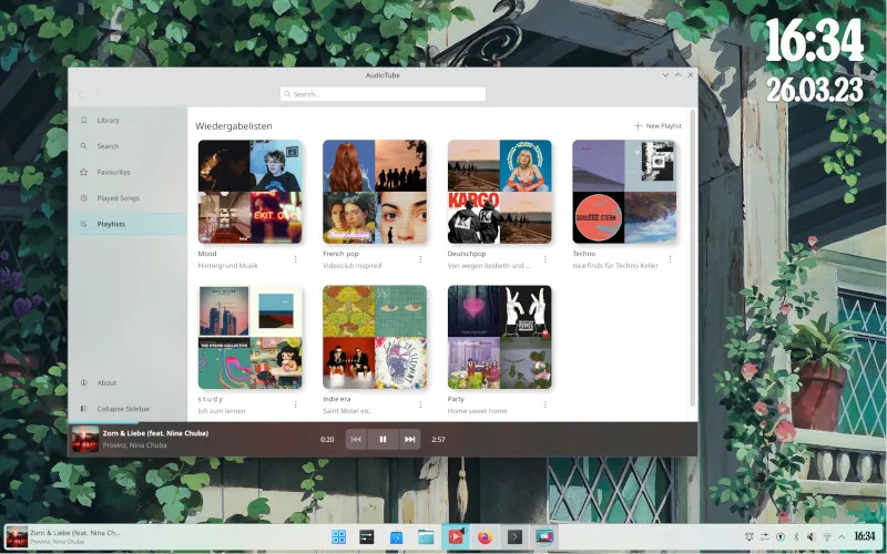 KDE Gear 23.04 AudioTube