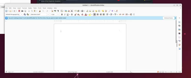 LibreOffice 7.6 Beta 1 Writer word processor