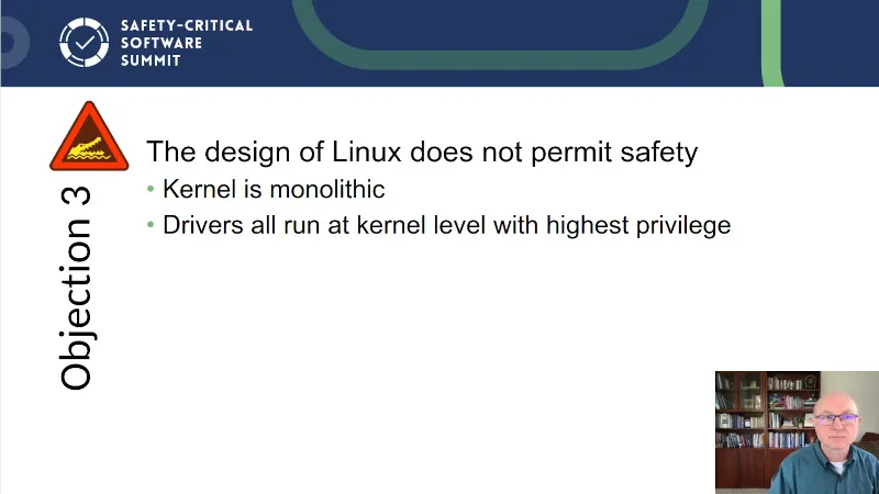Linux not designed for avionics