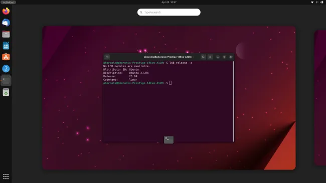 Ubuntu 23.04 desktop