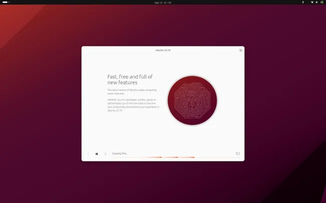 Ubuntu 23.10 installed