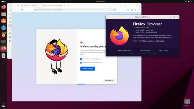 Firefox 123.0 on Ubuntu Linux