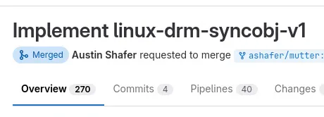 GNOME DRM sync merged