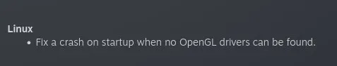 Steam no OpenGL crash fix for Linux