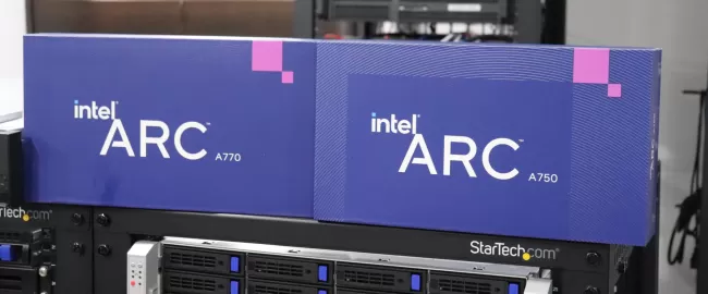 Intel Arc Graphics boxes