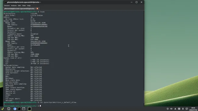 SpacemiT K3 running Linux