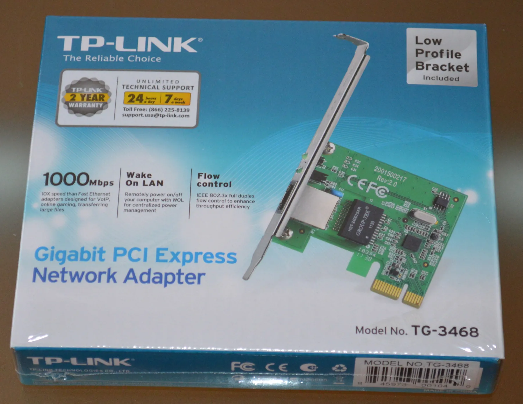 Carte réseau PCI express TG-3468 – Hartech IT – Site officiel SARL HARDWARE  TECHNOLOGY SERVICE