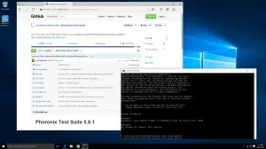 The Phoronix Test Suite Is Running On Windows 10