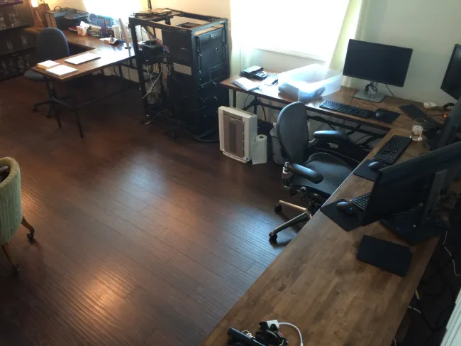 Finishing Up The Second Butcher Block Galvanized Steel Desk