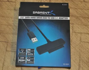 Sabrent EC-SS31: A $10 USB 3.1 To SATA 2.5-Inch Drive Adapter