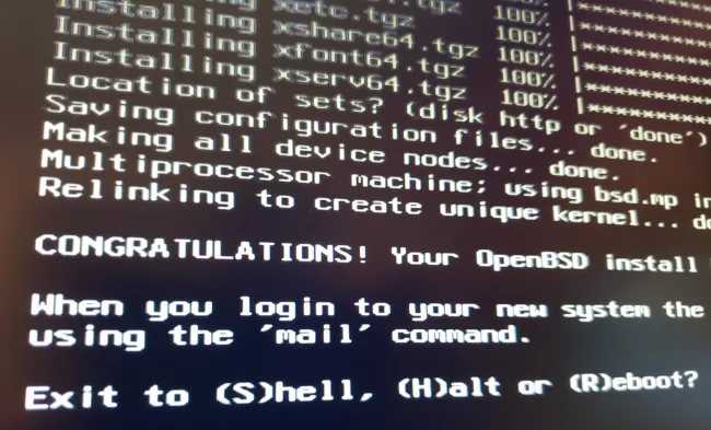 OpenBSD installer