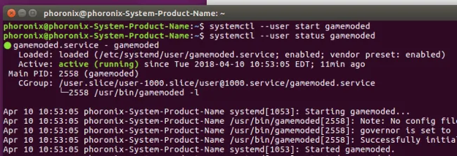 A Quick Look At Feral Gamemode P State Powersave Vs Performance Phoronix