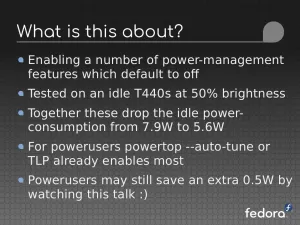 Fedora's Power Tweaks Dropped The Power Use On A ThinkPad By ~30%