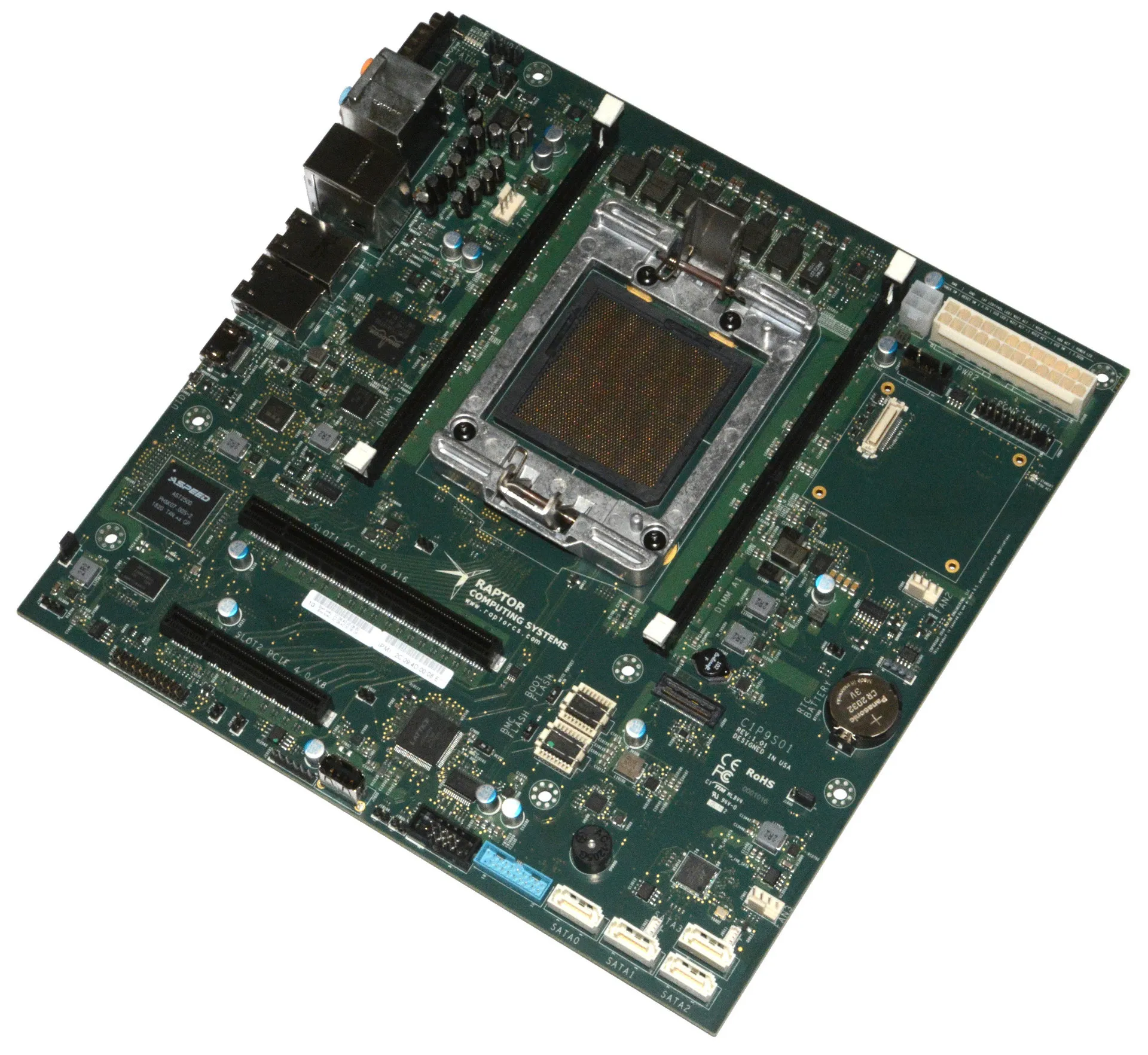 Raptor's Blackbird micro-ATX POWER9 System Is Ready To Take Flight