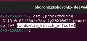 Linux's New "randomize_kstack_offset" Security Feature Having Minimal Performance Impact