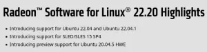 Radeon Software for Linux 22.20 Released With Ubuntu 22.04 LTS Support