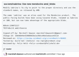 AMD's "Sabrina" SoC Is Mendocino - Coreboot Enablement Continues