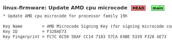 AMD Publishes New Family 19h CPU Microcode