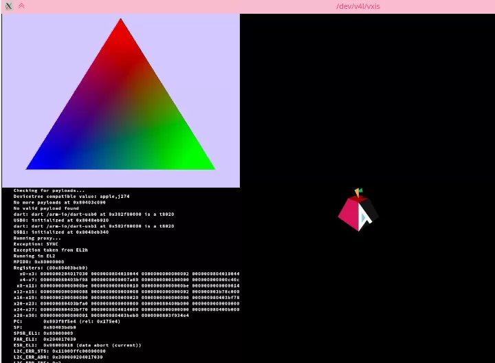 Asahi Linux celebra el primer triángulo en Apple M1 con un controlador de código completamente abierto