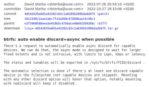 Linux 6.2 Likely To Enable Btrfs Async Discard By Default