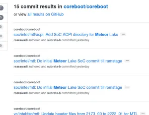 Intel Continues Meteor Lake Preparations For Coreboot