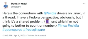 Fedora Project Leader Calls Out NVIDIA Over Their Proprietary Linux Drivers