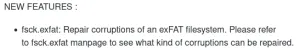 Linux exFAT Programs v1.2 Allows Repairing Corrupted Filesystems