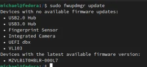 Fwupd 1.8.2 Released - Supports More Corsair, PixArt, SteelSeries, System76 Hardware