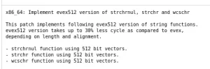 Glibc Preparing Another Round Of Optimizations To Benefit AVX-512 CPUs