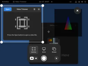 GNOME 42 Lands New Screenshot/Screencast UI