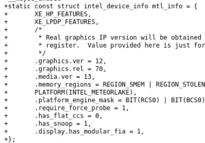 Intel Meteor Lake Bring-Up Begins For Linux Kernel Graphics Driver