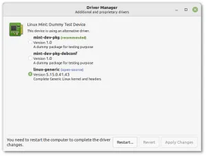 Linux Mint Improving Its Driver Manager