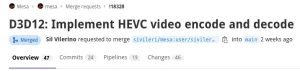 Microsoft Lands HEVC Video Encode/Decode Within Mesa Using VA-API To Direct3D 12