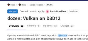 "Dozen" Merged Into Mesa For Implementing Vulkan On Direct3D 12
