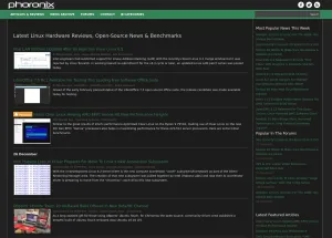 Phoronix.com Dark Mode Support Now Available