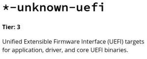 Rust UEFI Firmware Targets Look For A Promotion To Tier-2