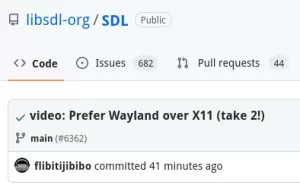 SDL Tries Again To Prefer Wayland Over X11