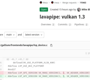 Patches Pending That Bring Vulkan 1.3 To Lavapipe