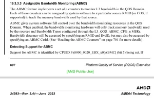 AMD Posts Linux Patches For QoS RMID Pinning / ABMC