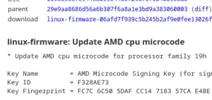 AMD Family 19h CPU Microcode Updated (2023-10-19 Rev)