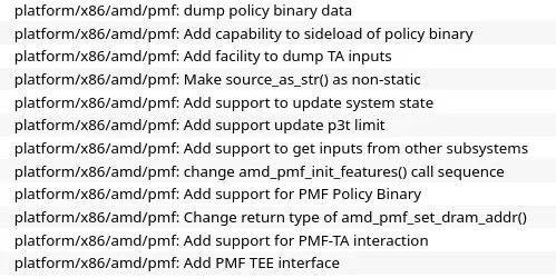 AMD Policy Binary patches