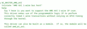 AMD AXI 1-Wire Driver Queued Ahead Of The Linux 6.8 Kernel