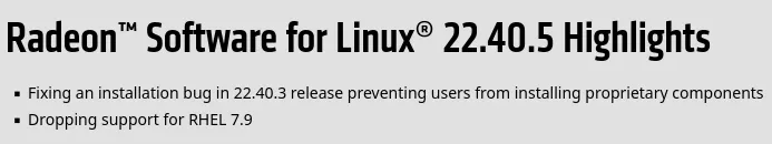 AMDGPU 22.40.5 release notes