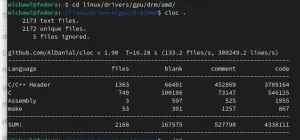 AMD Open-Source GPU Kernel Driver Above 5 Million Lines, Entire Linux Kernel At 34.8 Million